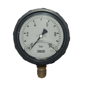 Diaphragm manometer gauge for chlorine gas